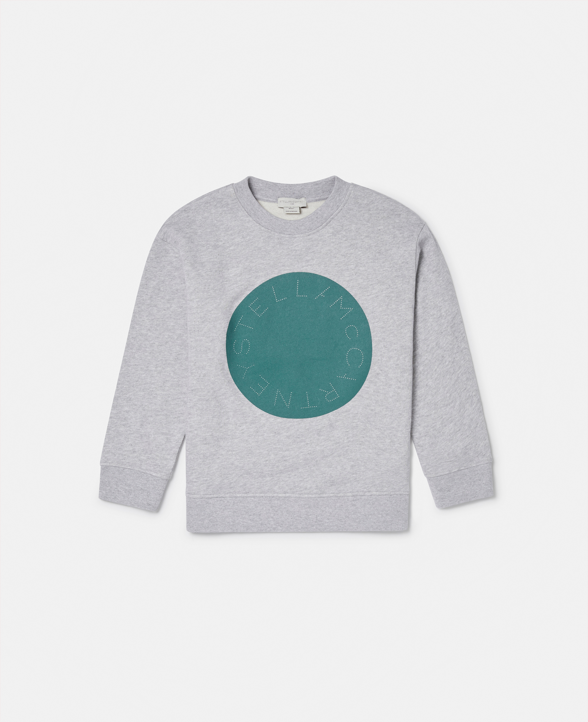 Stella Mccartney Logo Disc Sweatshirt In Grey