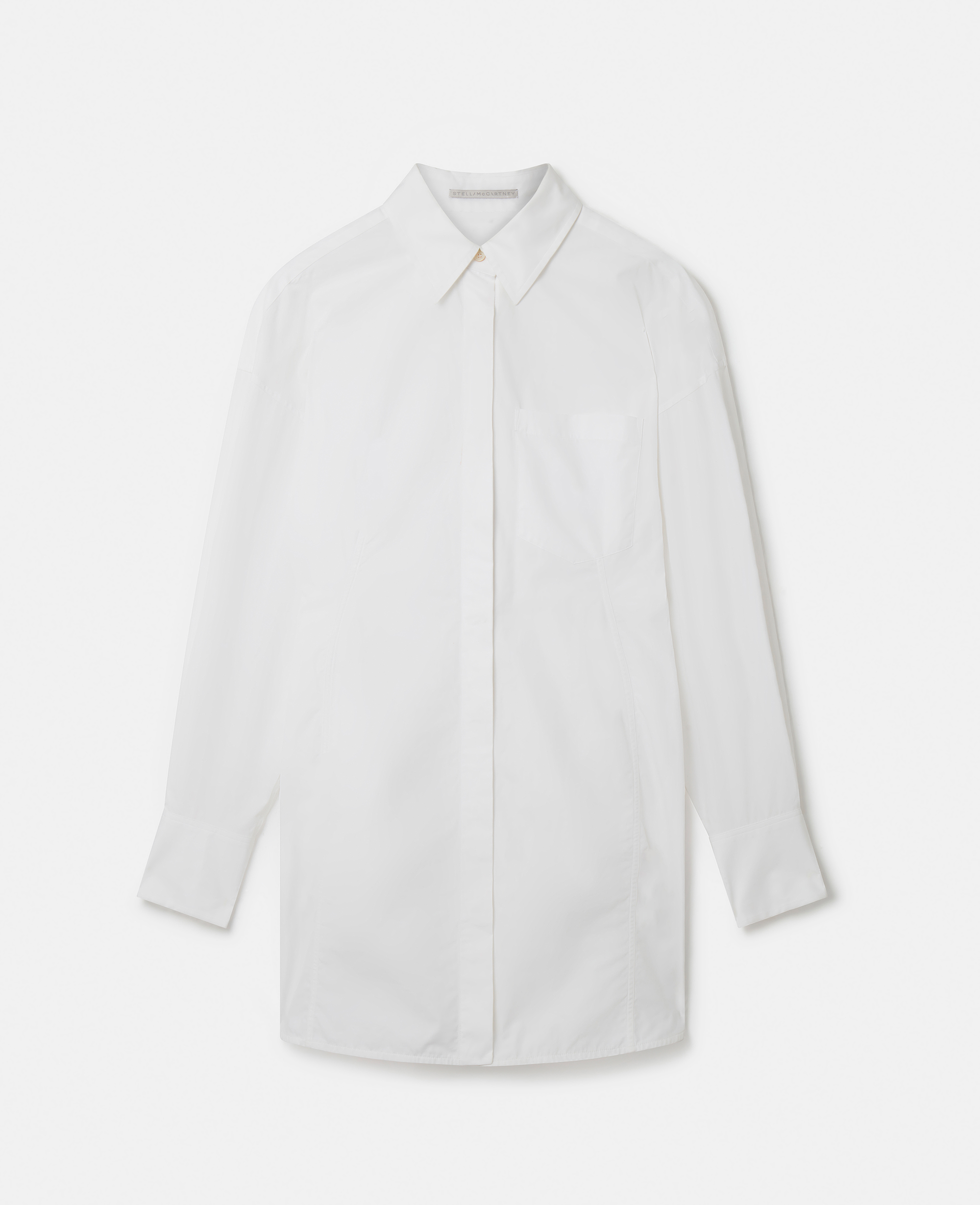 Stella Mccartney Straight Fit Shirt Dress In White