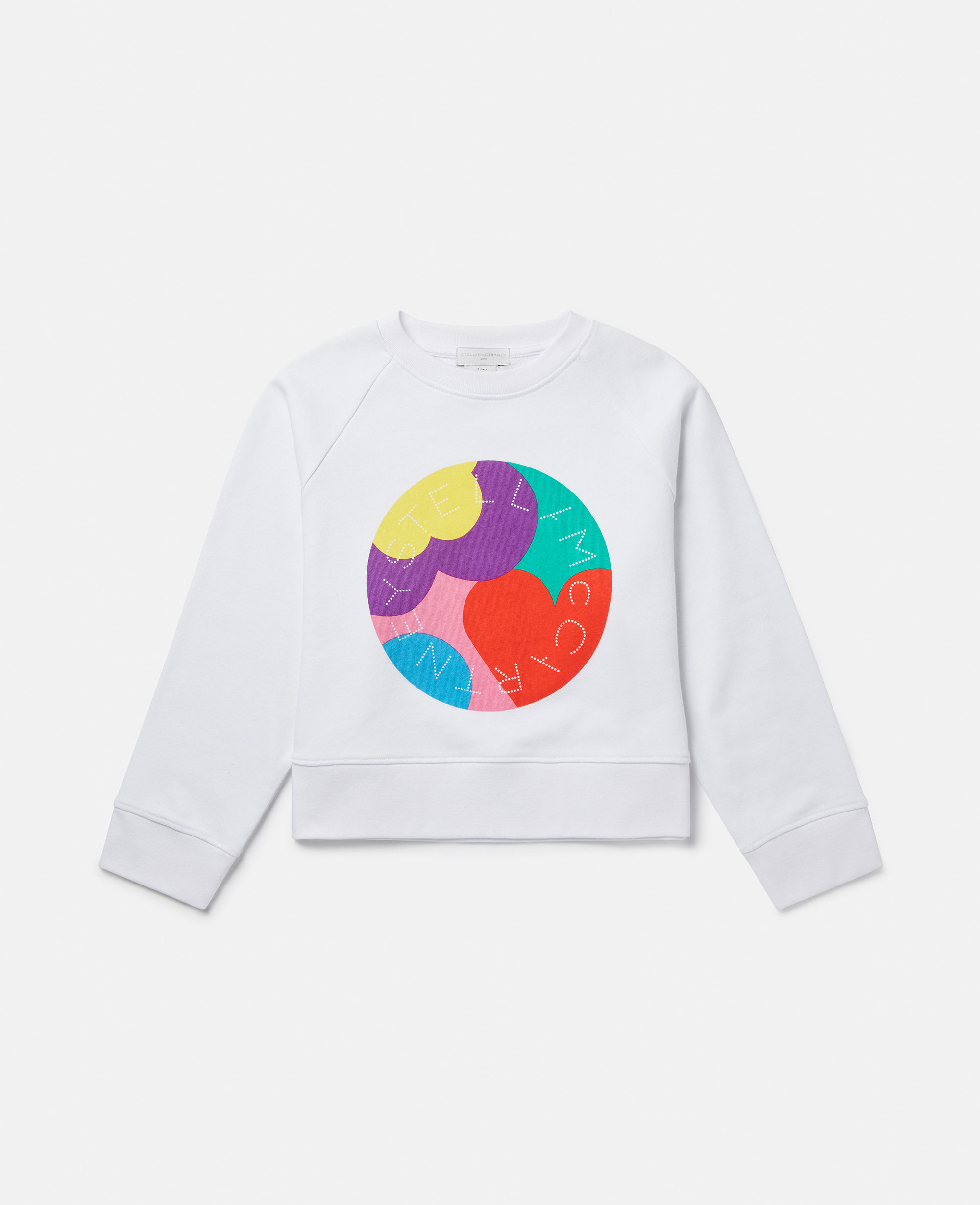 Stella Mccartney Stella Logo Love Graphic Sweatshirt In White