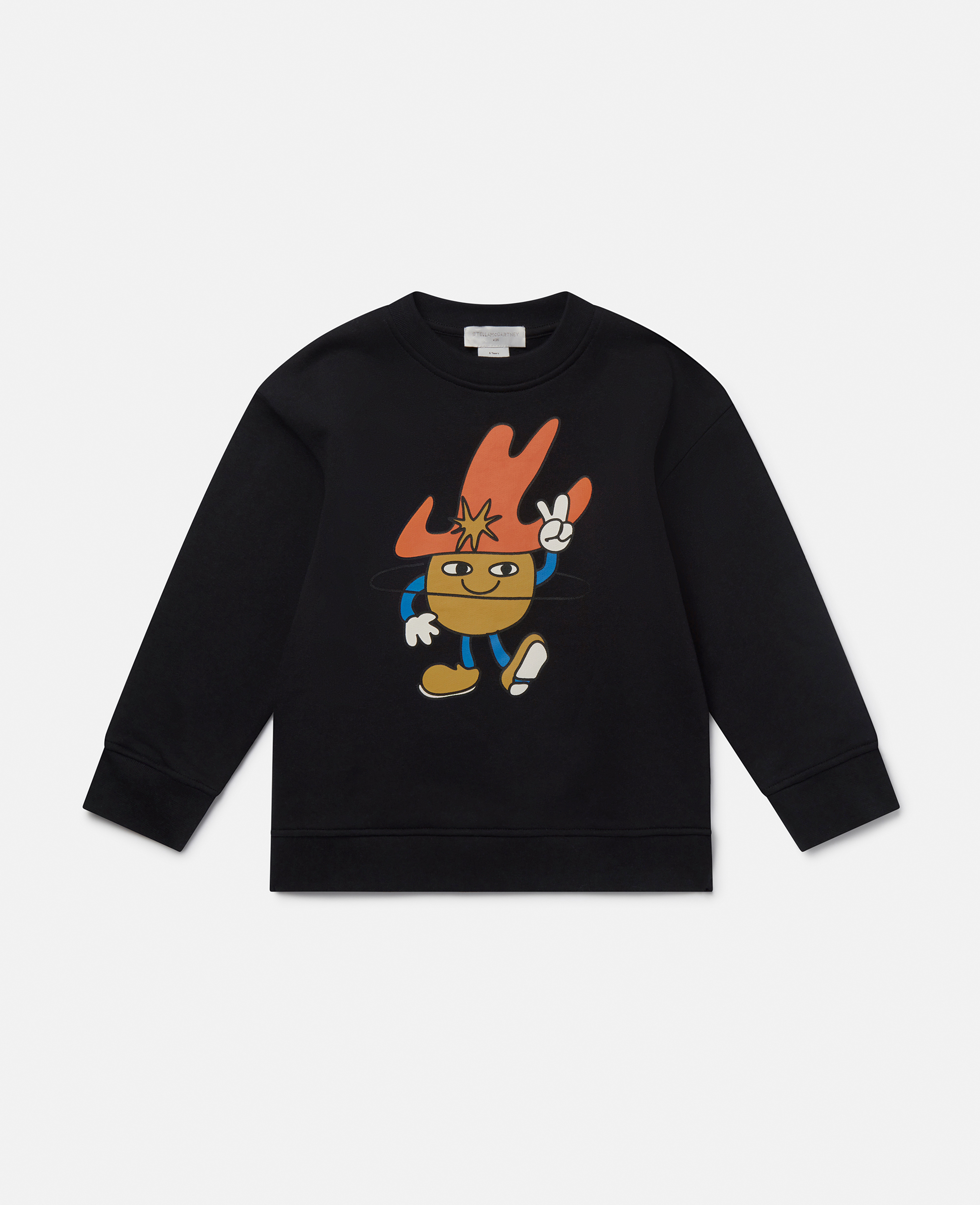 Shop Stella Mccartney Cosmic Cowboy Graphic Sweatshirt In Black