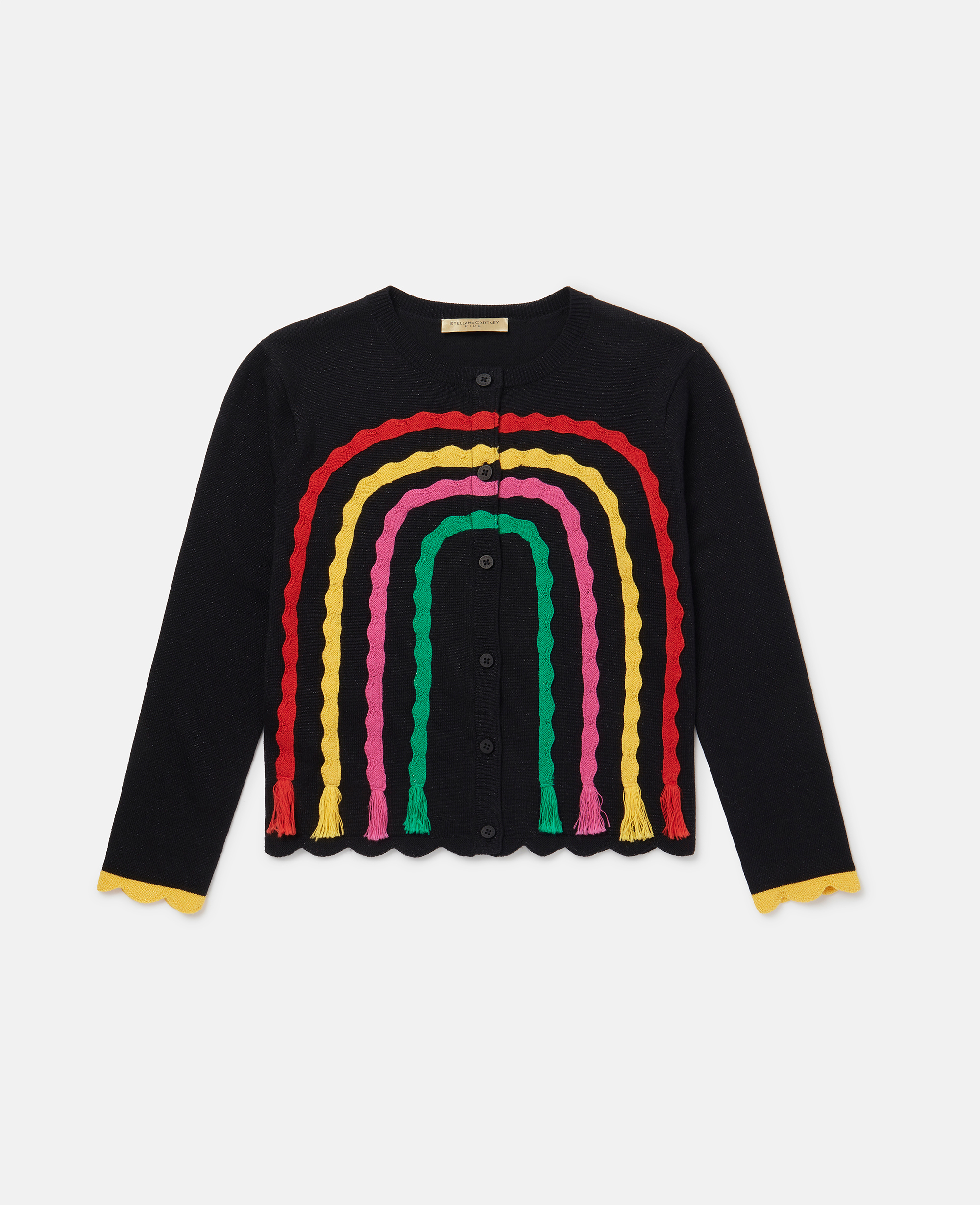 Stella Mccartney Rainbow Arch Cardigan In Black