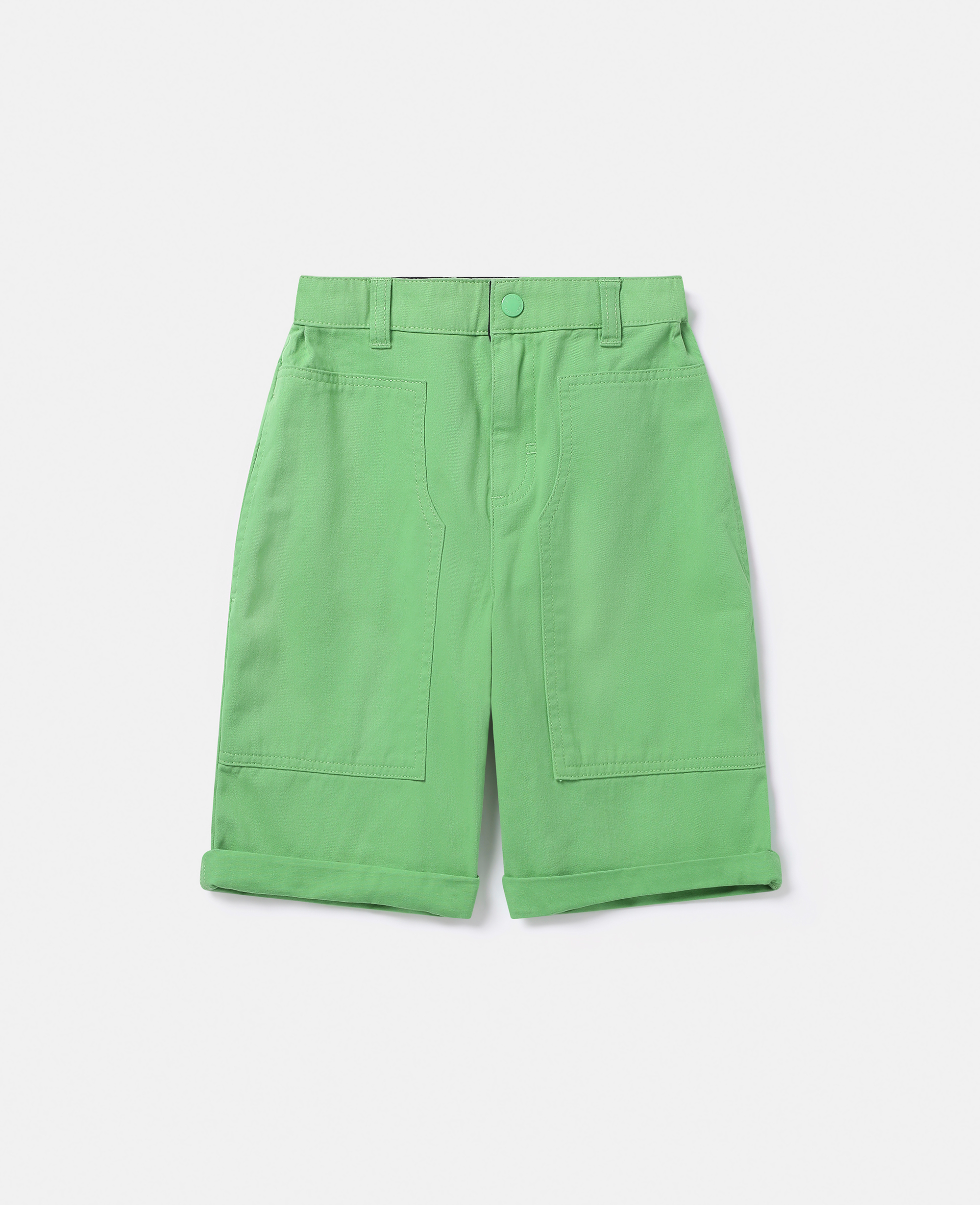 Stella Mccartney Kids' Cargo Shorts In Green