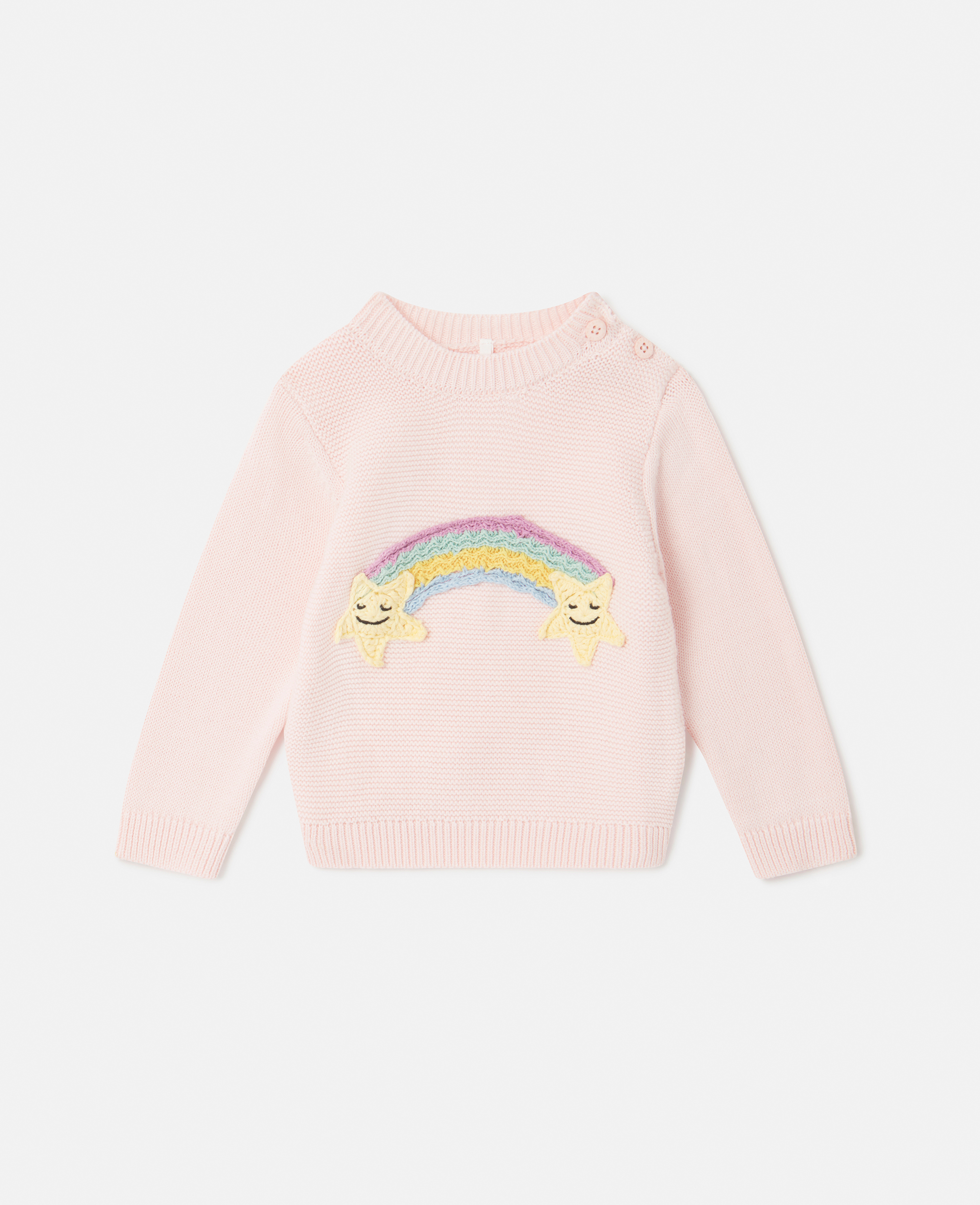 Shop Stella Mccartney Star Embroidered Jumper In Pink