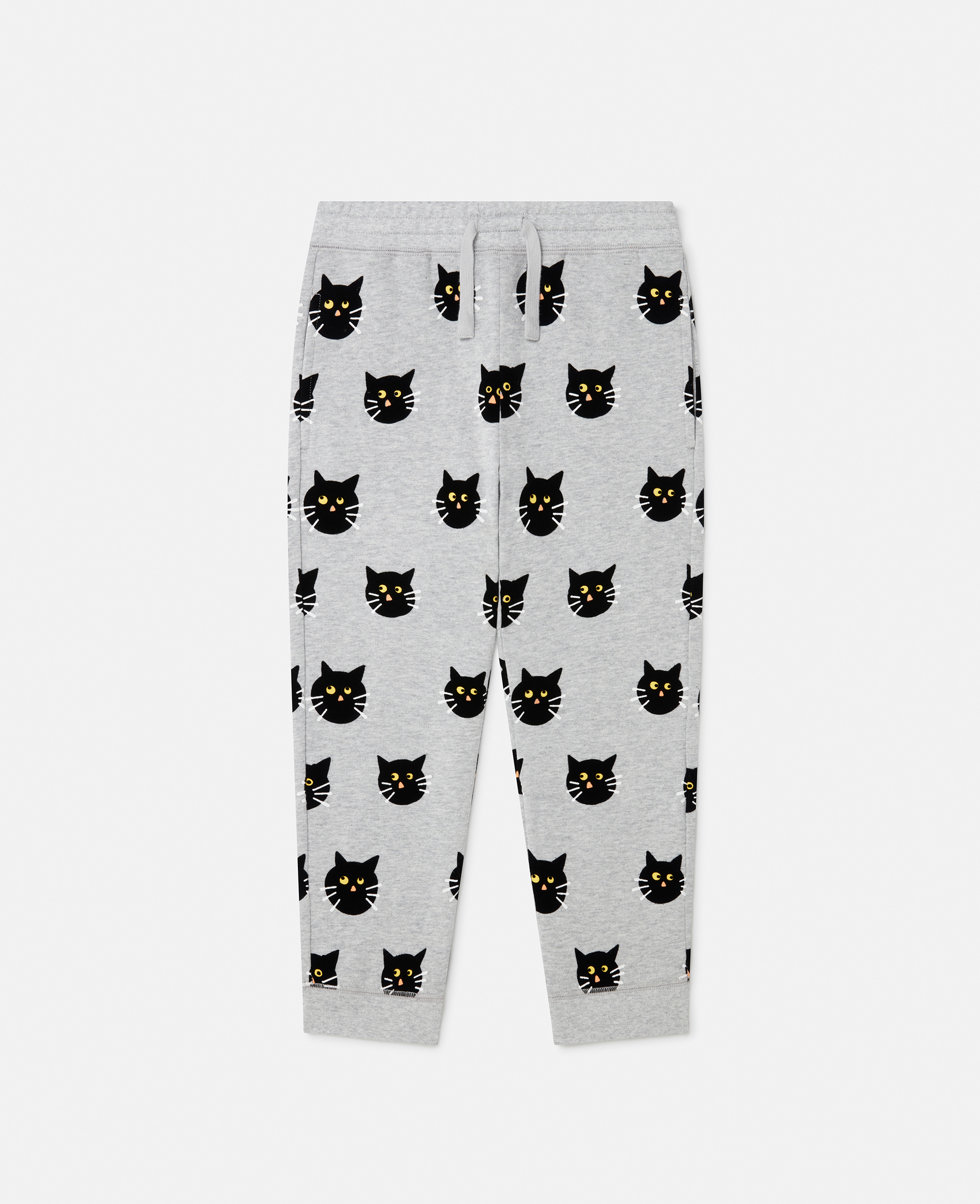 Shop Stella Mccartney Spooky Cat Pattern Joggers In Grey