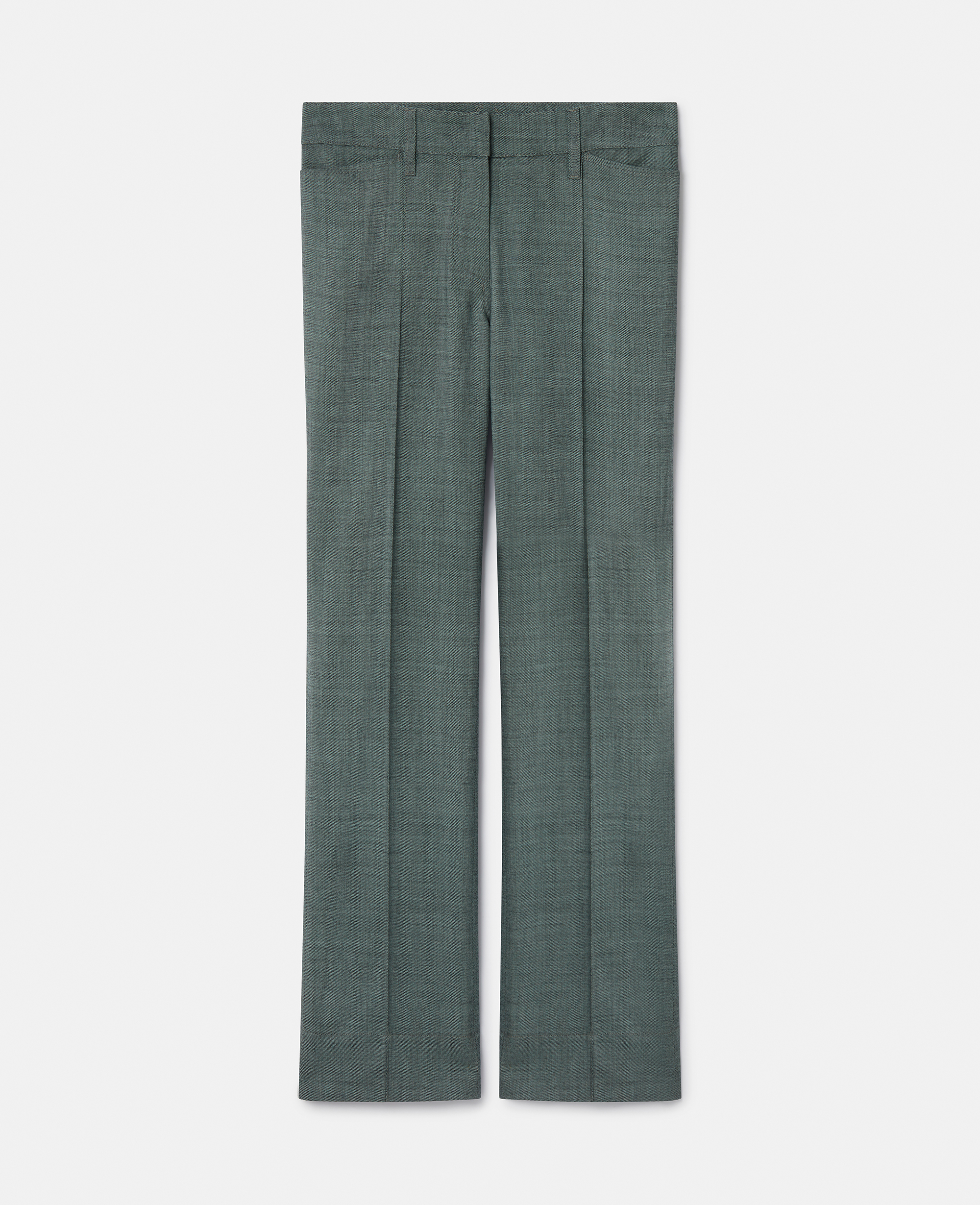 Stella Mccartney Wool Mouline Tailored Trousers In Multi