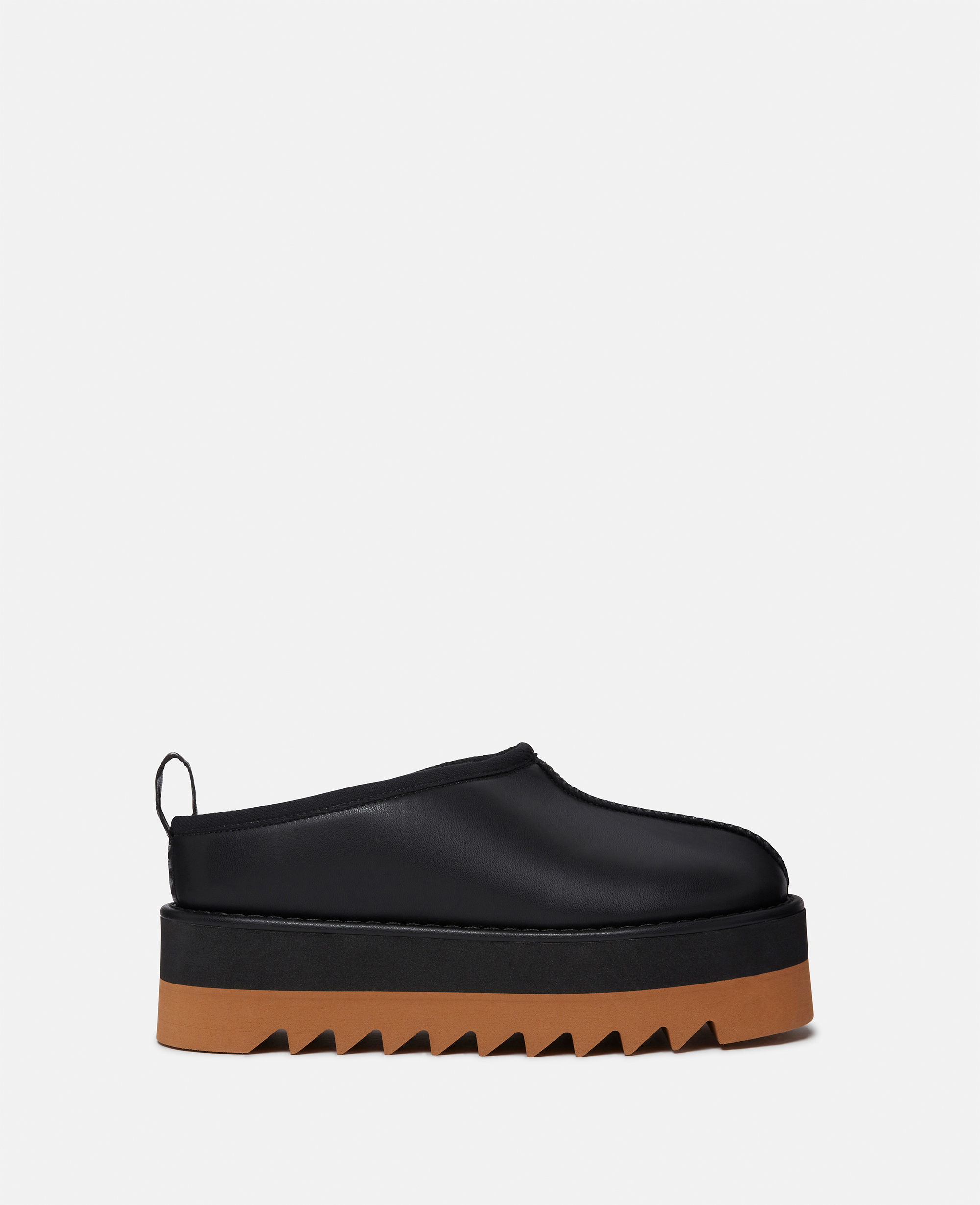 Shop Stella Mccartney Sneak-elyse Platform Slippers In Midnight Black