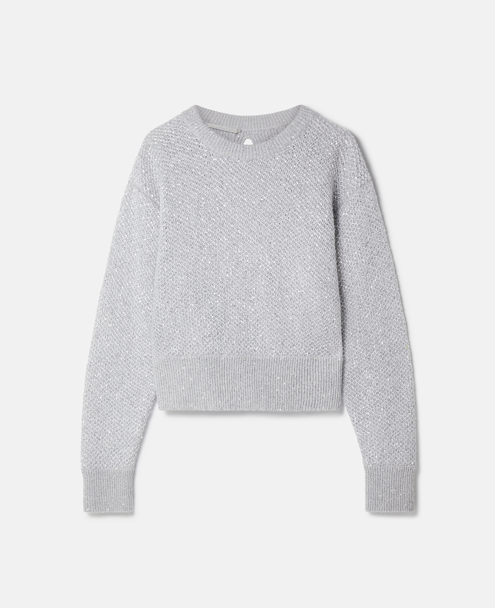 Shop Stella Mccartney Sequin Jumper In Silver