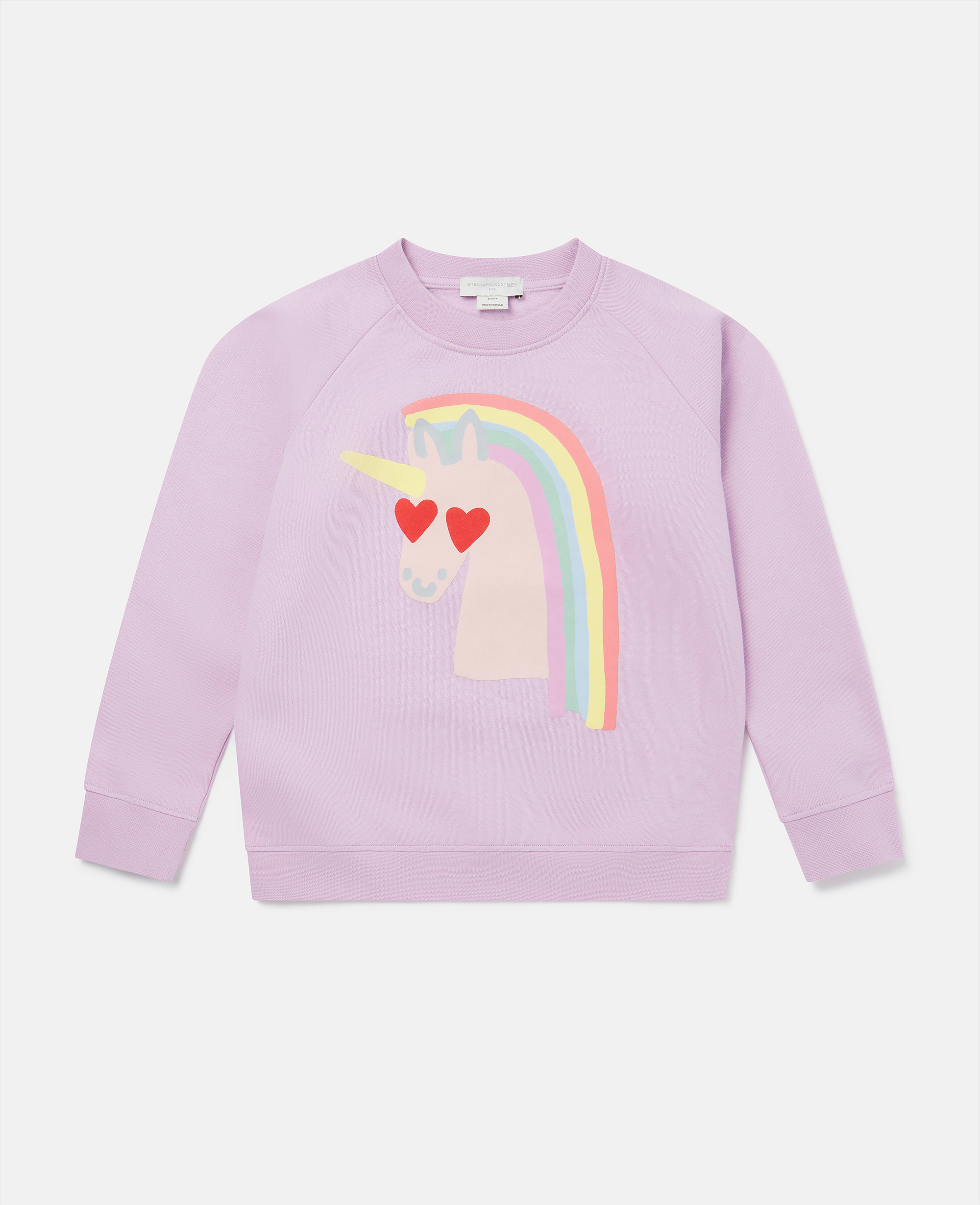 Stella Mccartney Kids' Rainbow Unicorn Motif Sweatshirt In Pink