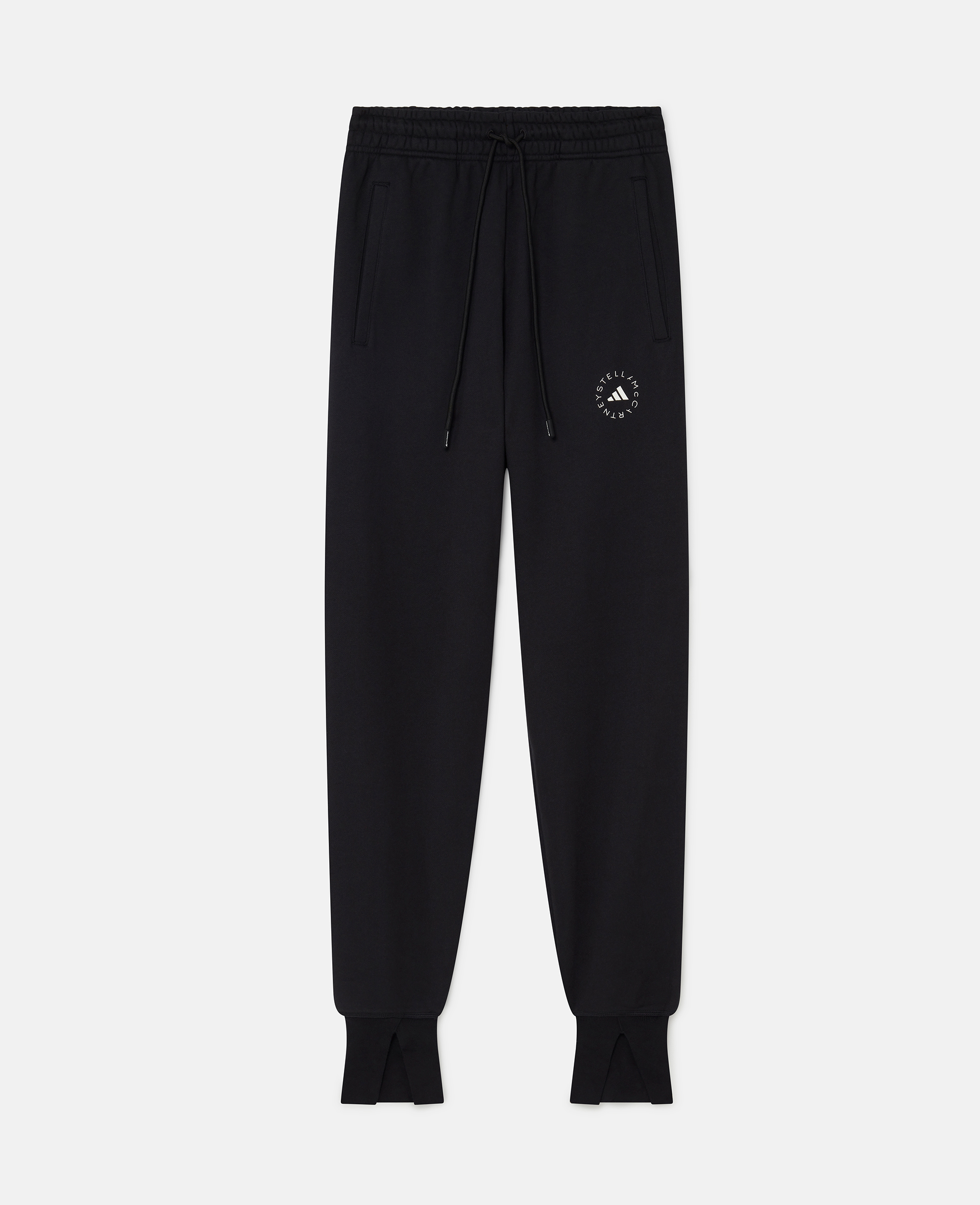 Shop Stella Mccartney Truecasuals Split-cuff Joggers In Black