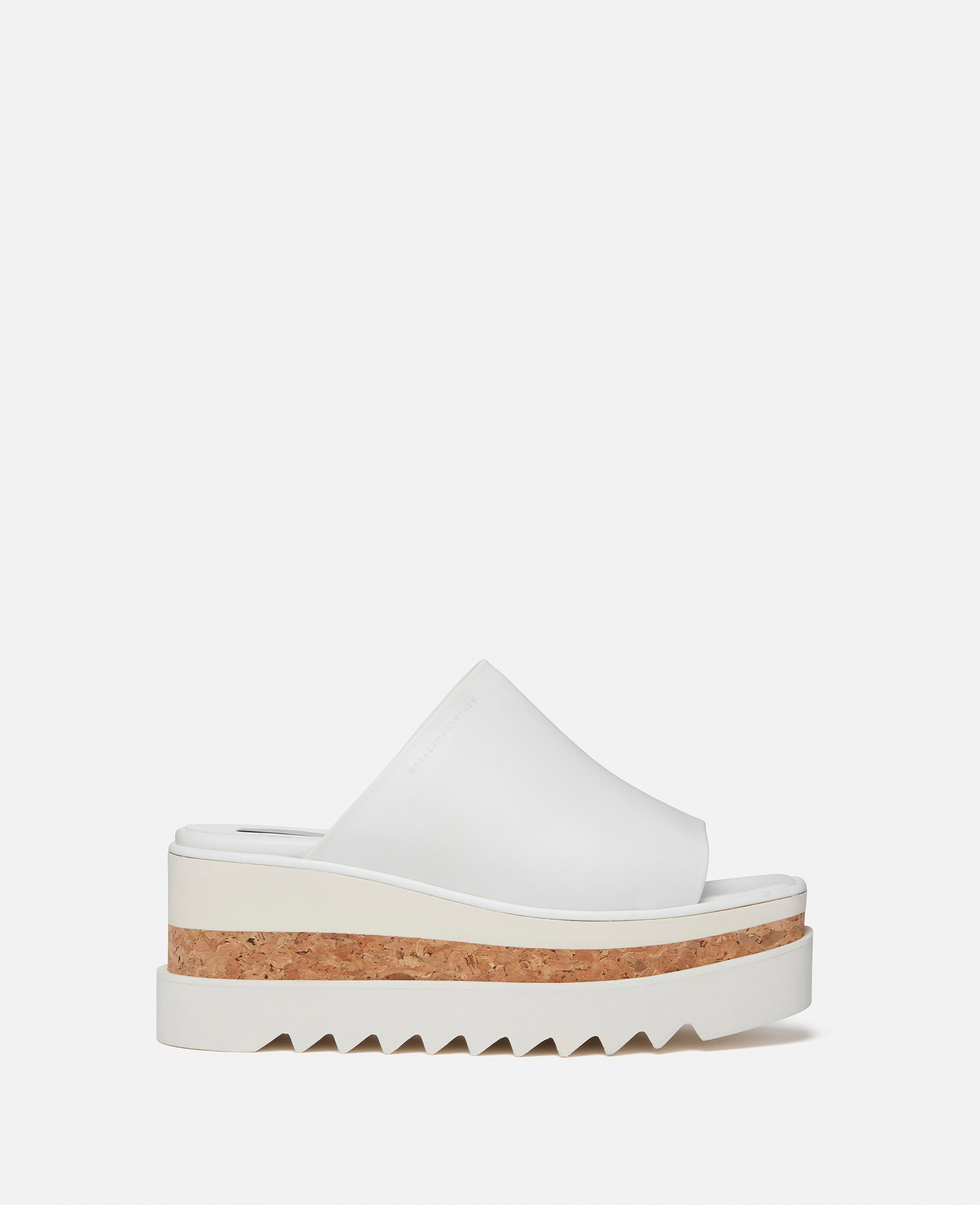Shop Stella Mccartney Sneak-elyse Platform Sandals In Pure White