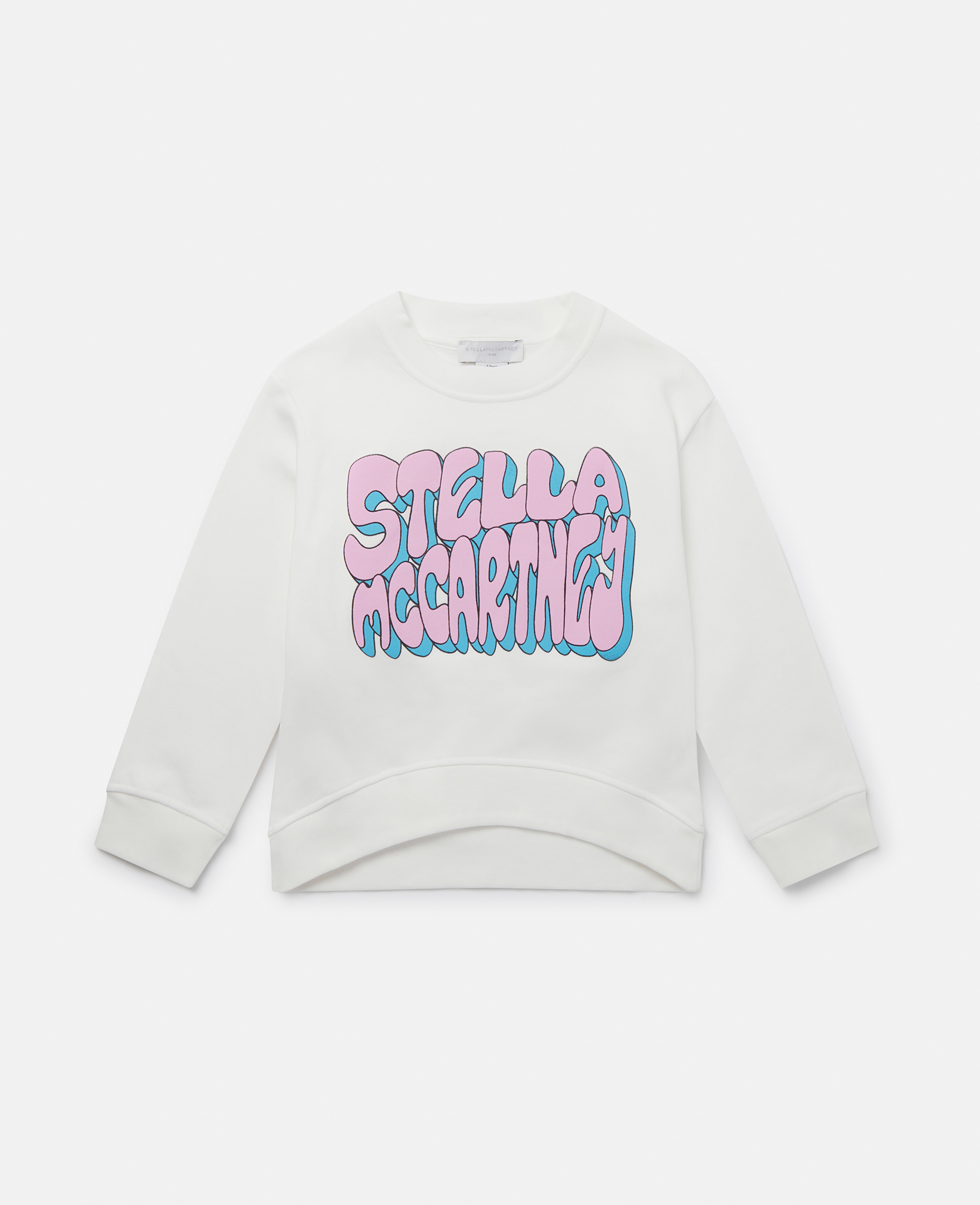 Shop Stella Mccartney Stella Graphic Sweatshirt In Ivory Multicolor