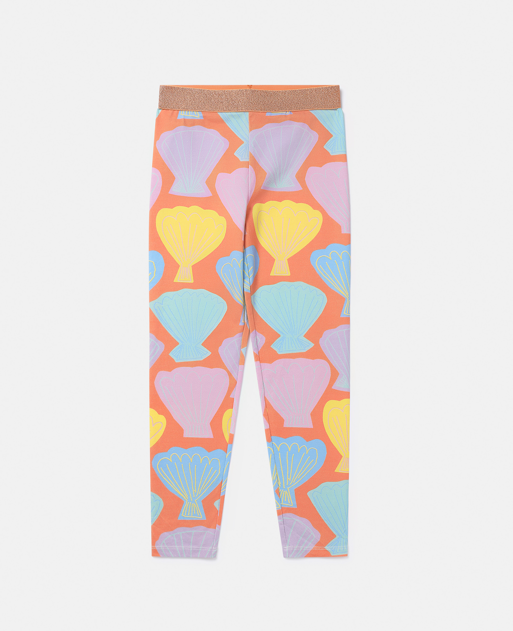 Stella Mccartney Seashell Print Leggings In Multicolour
