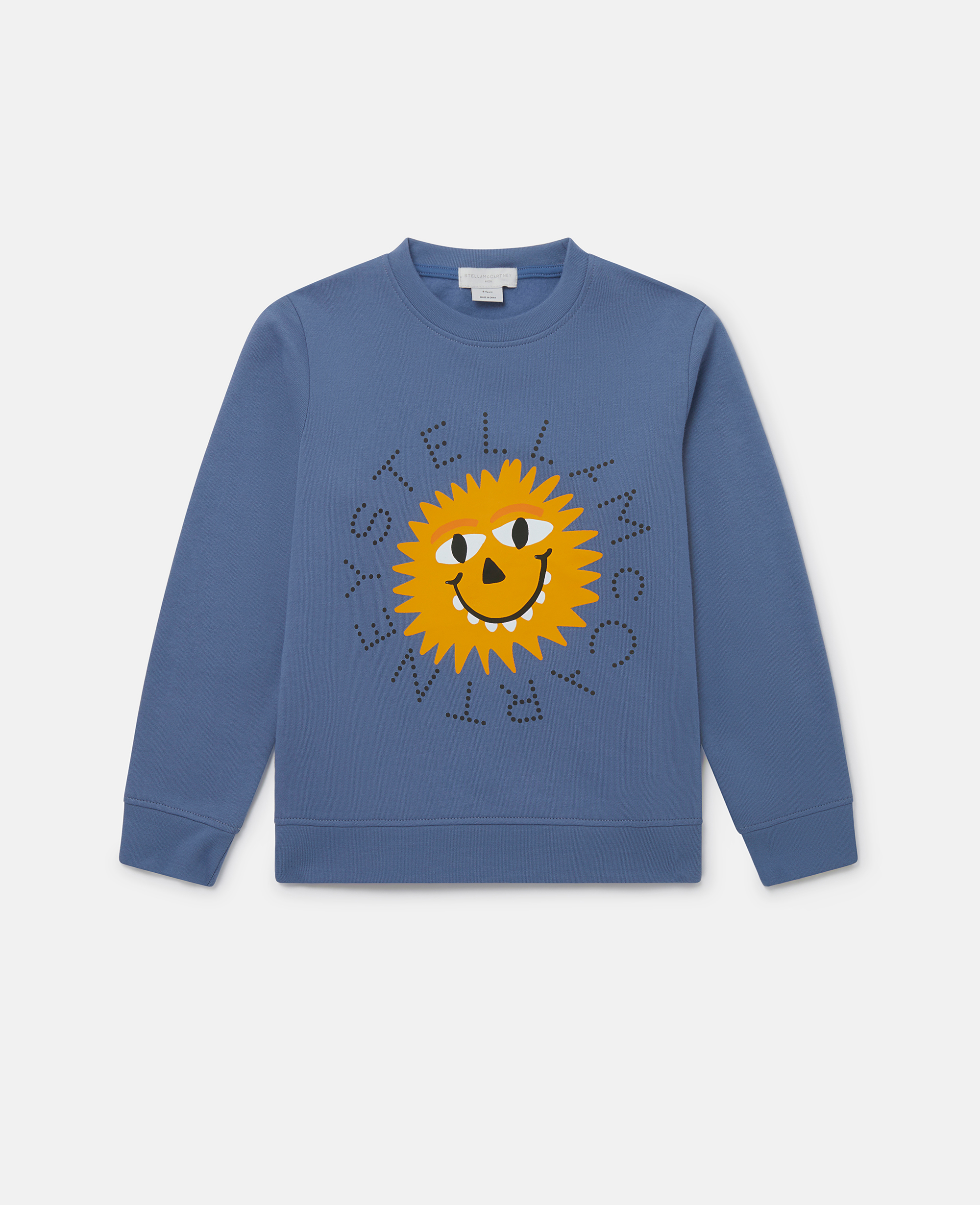 Stella Mccartney Sunshine Face Long Sleeve T-shirt In Pink