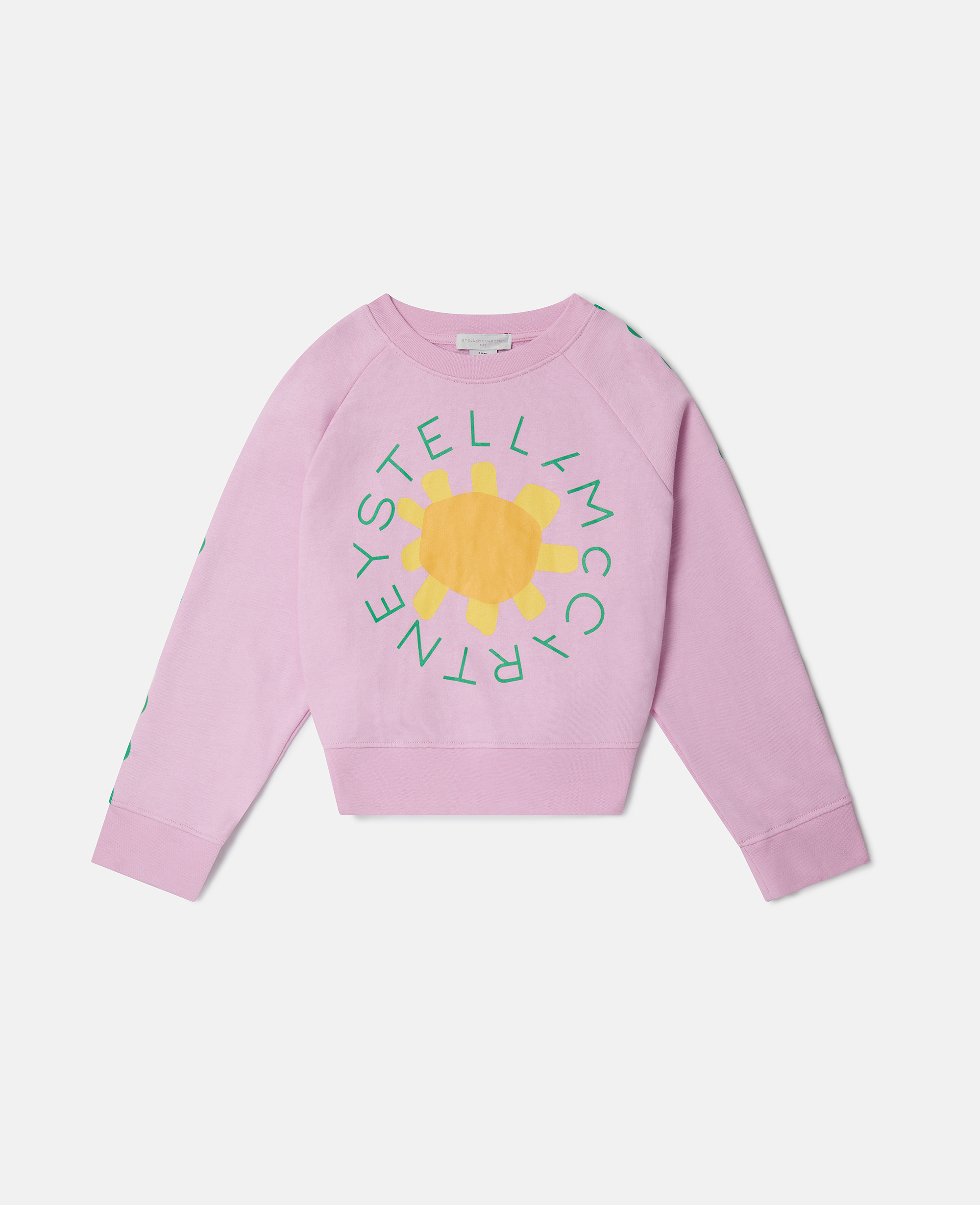 Shop Stella Mccartney Logo Sunshine Sweatshirt In Pink